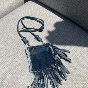Boho hippie chic Charming Denim pocket purse
